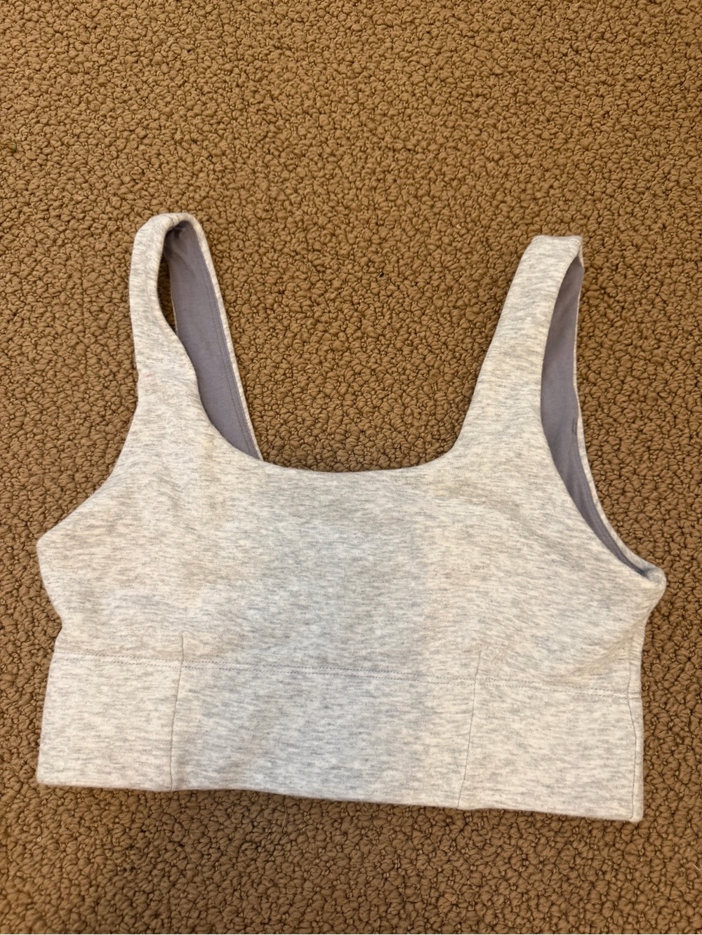 Brandy Melville Heather Gray Scoop Bralette